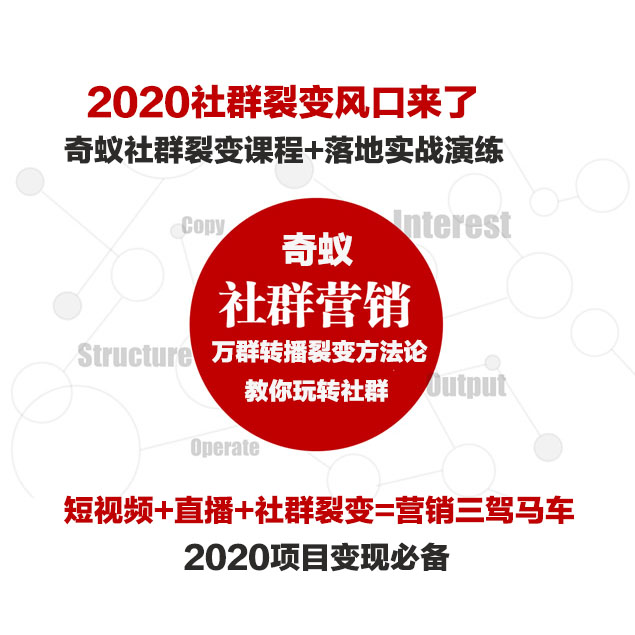 奇蚁社群大师让社群裂变高效稳固天下同步招商 奇蚁社群大师让社群裂变高效稳固天下同步招商